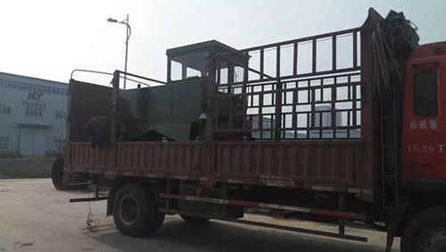 河南有機(jī)肥生產(chǎn)線設(shè)備裝車完畢